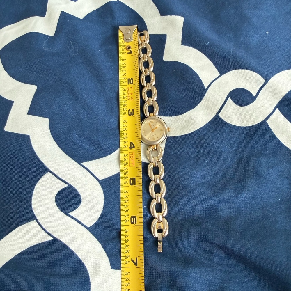 Gold Chain Link Watch